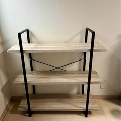 ヴィンテージ調木目ラック 棚
