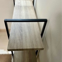 ヴィンテージ調木目オープンラック 棚の画像
