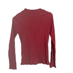 【earth 】赤 長袖 Tシャツ サイズ Lの画像