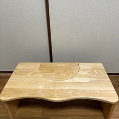 【最終値下げ！】【美品】木製トイレ用踏み台　折りたたみ式の画像
