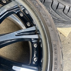 WORK SCHWERT SW4 19インチ アルミホイール 7.5J +45 5H 114.3 235/35R19 タイヤ 4本 ワーク シュバート 日本製 JAPAN の画像