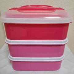サンコープラスチック 弁当箱 ピクニックケース3段