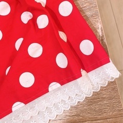 【美品】ディズニー仮装用★ミニーちゃんスカート(ウエスト調整可★)の画像