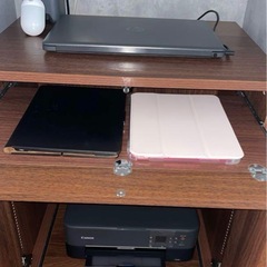 パソコンデスク　スリム　隙間家具の画像