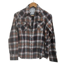 【Dickies】 Girl チェック柄長袖シャツ M