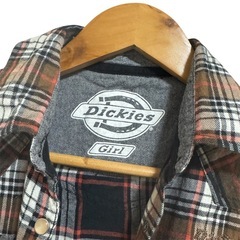 【Dickies】 Girl チェック柄長袖シャツ Mの画像