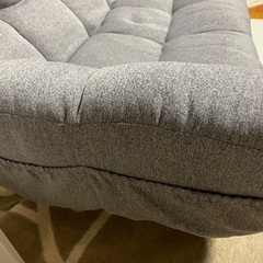 ニトリ　コンパクトソファ(ポケットO GY)の画像