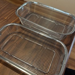 【新品未使用】おまけ付き　すっきり暮らす水切りかご 浅型 深型の画像