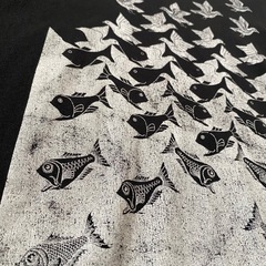 【M.C.ESCHER】エッシャー 空と水 騙し絵 tシャツ XLの画像