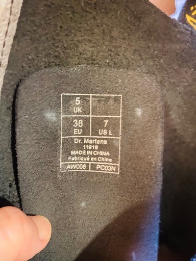 ?新品未使用　Dr. Martens ロングブーツ レア　1B60 ブラック UK5?