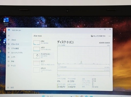 美品　高速　LENOVO 新品メモリ16GB + SSD480GB 