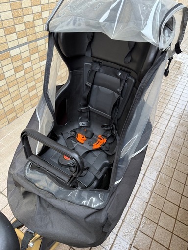 電動自転車チャイルドシートカバー付き