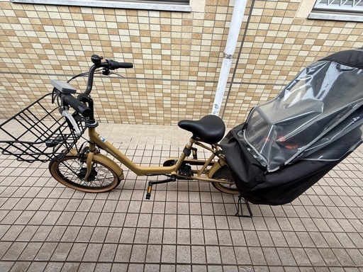 電動自転車チャイルドシートカバー付き