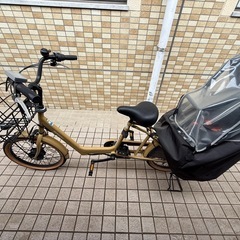 電動自転車チャイルドシートカバー付き