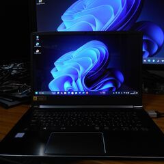 ノートパソコン ACER Windows11 24H2 CPU i7-7500u メモリ8GB SSD256GB Office2021 本体使用時間約800時間の画像