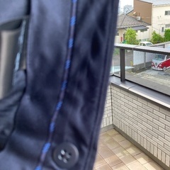 紺色ウールパンツ　新品保管の画像
