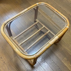 ガラス天板　ローテーブル
