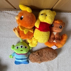 ぬいぐるみ5つ（ポケモンなど）