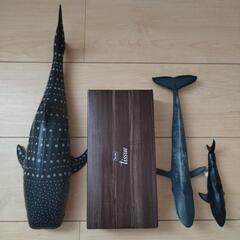 クジラ、サメなどの哺乳類フィギュアセットの画像