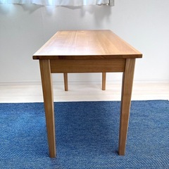 無印良品　無垢材　机　作業台　の画像