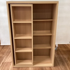 本棚スライド式【町田市再生家具】250532
