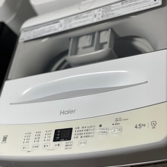 送料・設置込み可　洗濯機　4.5kg Haier 2023年【分解クリーニング済み】の画像