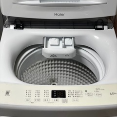 送料・設置込み可　洗濯機　4.5kg Haier 2023年【分解クリーニング済み】の画像