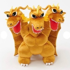 ゴジラ　キングギドラ  ヘドラ　ダイカットクッション　3点セット　まとめ売りの画像