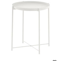 ※週末処分※IKEA トレイテーブル 白 