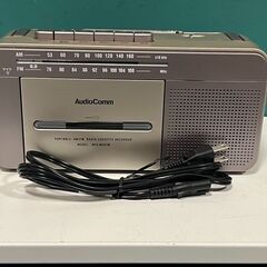 AudioComm ラジオカセットレコーダー 