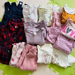 双子　女の子　お揃い服　80cm