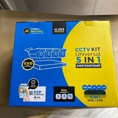 最新モデル防犯カメラセット4台カメラ500万画素屋外防水型(未使い品)