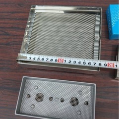 おそらく未使用　ステンレス香炉皿セット 線香皿 ナカムラ商事の画像