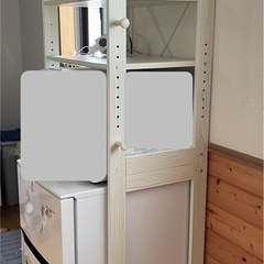 *【無料】冷蔵庫＆上部棚セットの画像