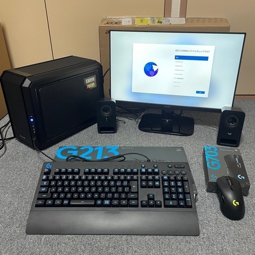 受け渡し予定者決定　ゲーミングPC&周辺機器フルセット