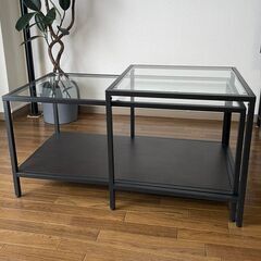 IKEA VITTSJÖ ヴィットショー 2点セット テーブル ...