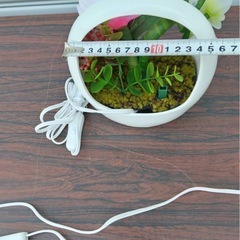 ルミナス LED 牡丹？ 電気式 お盆 盆提 二個セット 仏花 造花 供花の画像