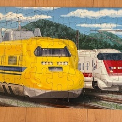くもんのジグソーパズル STEP4 がんばれ はたらく電車・列車の画像