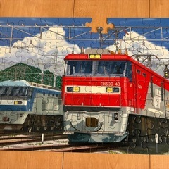 くもんのジグソーパズル STEP4 がんばれ はたらく電車・列車の画像