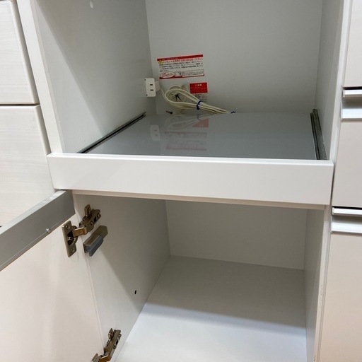 レンジボード　スライド扉　ホワイト　66000円