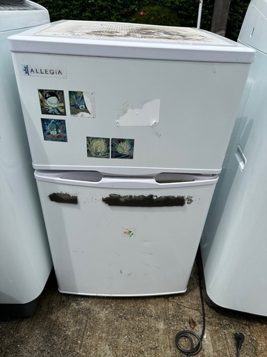 Amazon.co.jp: アレジア 冷蔵庫 小型 一人暮らし 97L 冷凍庫付き
