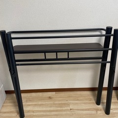 ベッドフレーム　ロフト型　階段付きの画像