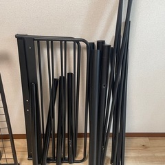ベッドフレーム　ロフト型　階段付きの画像