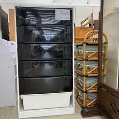 6段チェスト※表面ヒビあり、取っ手なし TJ12092