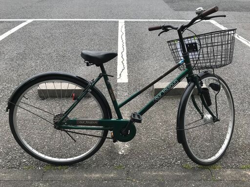 ☆ジモティー割あり☆KJ10158 軽快車 27インチ グリーン クリーニング済み