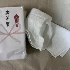 【新品未使用品】年賀タオル(白無地)5本セットの画像