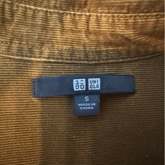 【UNIQLO】ブラウン 長袖ワンピース Sサイズの画像
