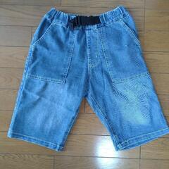 デニムハーフパンツ　150cm