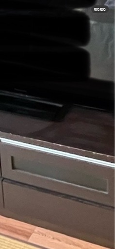 ダークブラウン テレビボード 収納付き