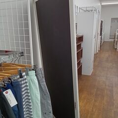 ★ジモティ割あり★  スタンドミラー ホワイト H180×D2×W90 クリーニング済み MT4446の画像